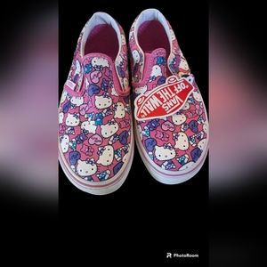 Girl's Vans Slip on Sneakers 1 NWT HELLO KITTY